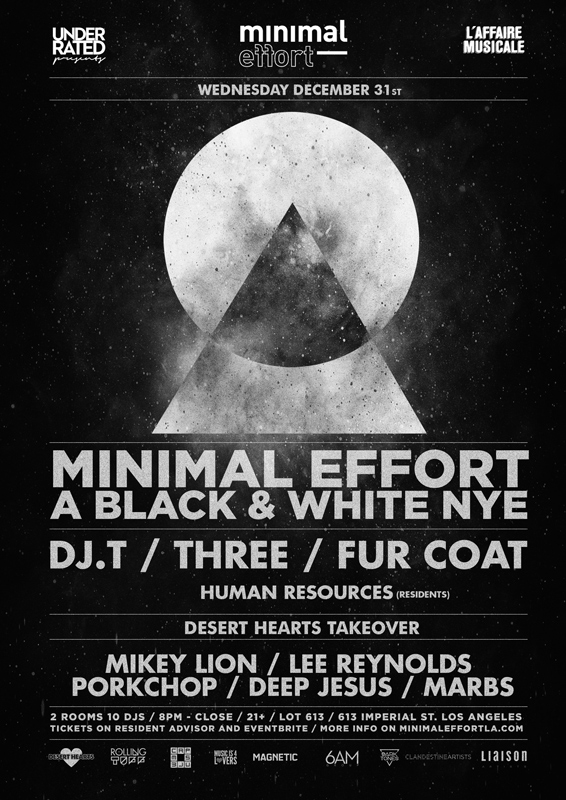 Minimal Effort: A Black & White New Year’s Eve at Lot 613