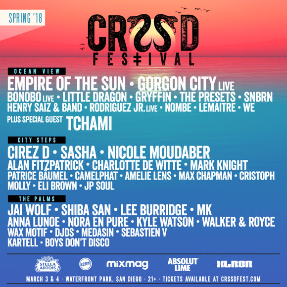 CRSSD Festival Announces 2018 Spring Edition Lineup