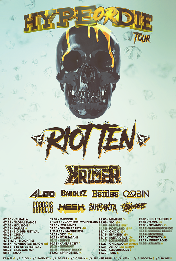 Riot Ten Announces Massive Hype or Die World Tour