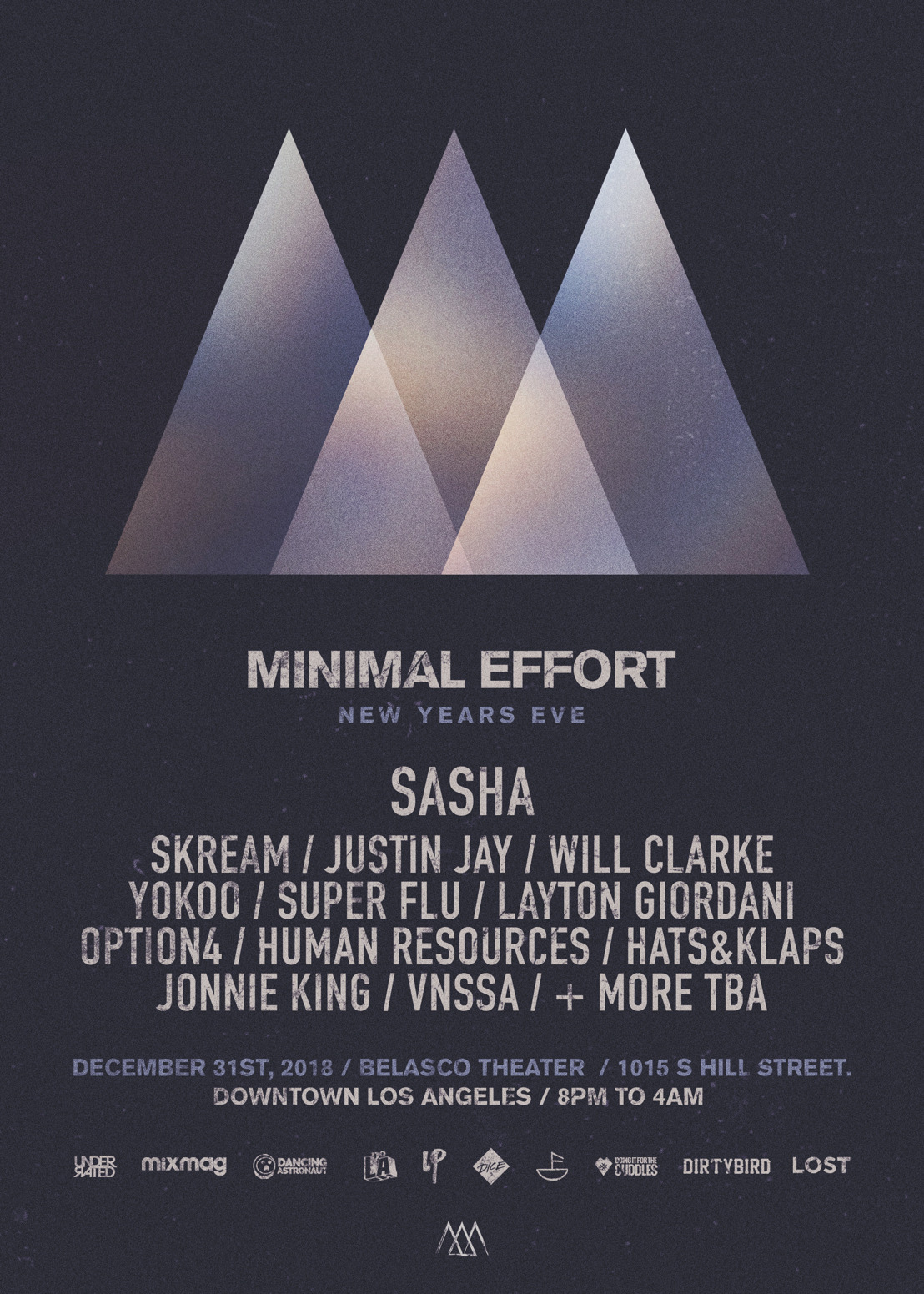 Minimal Effort Releases Phase One Lineup For New Year’s Eve Event