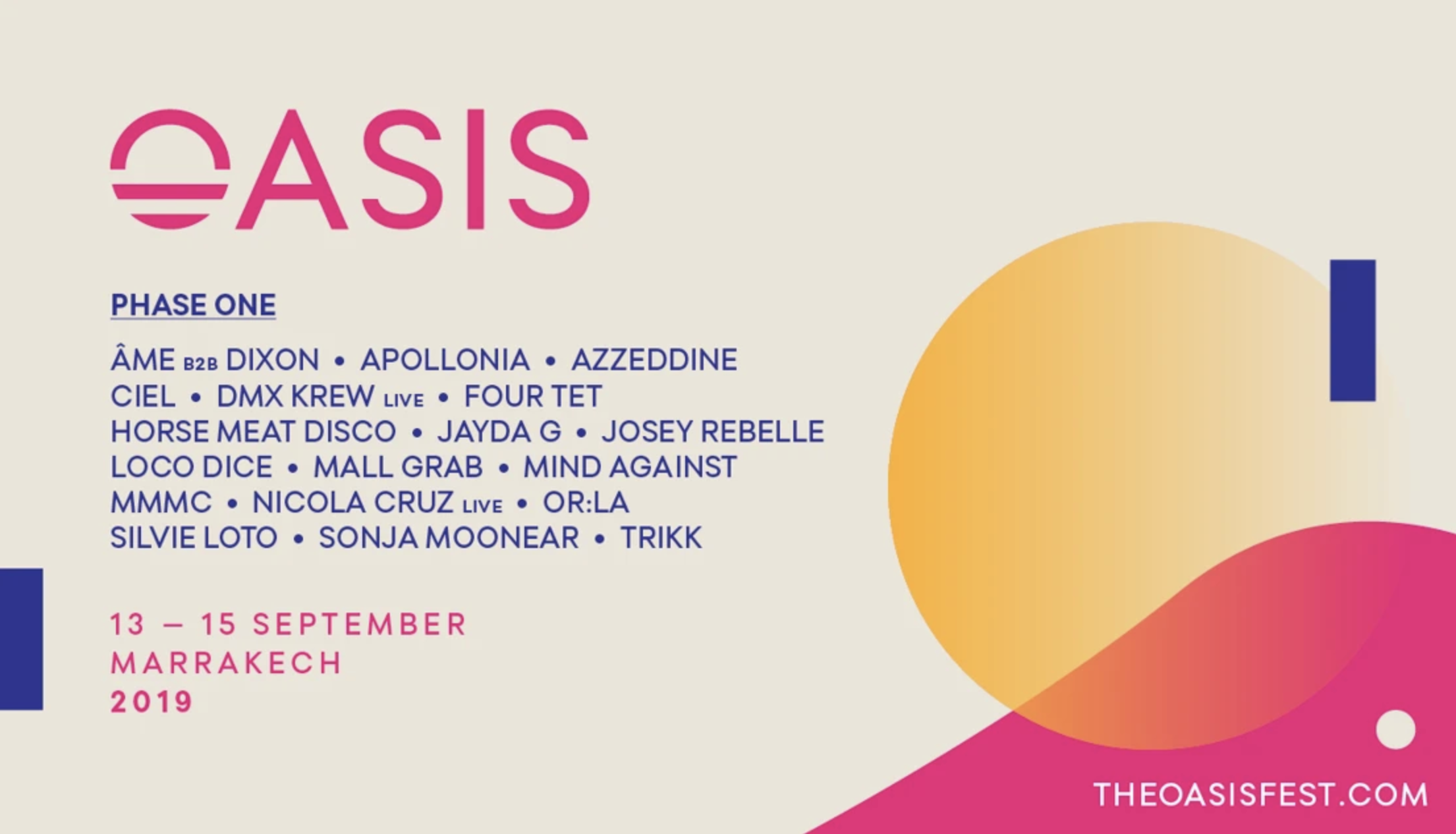 Oasis Festival Announced Their 2019 Lineup Today Feat. Four Tet, Âme b2b Dixon, Apollonia, Nicola Cruz, and MORE