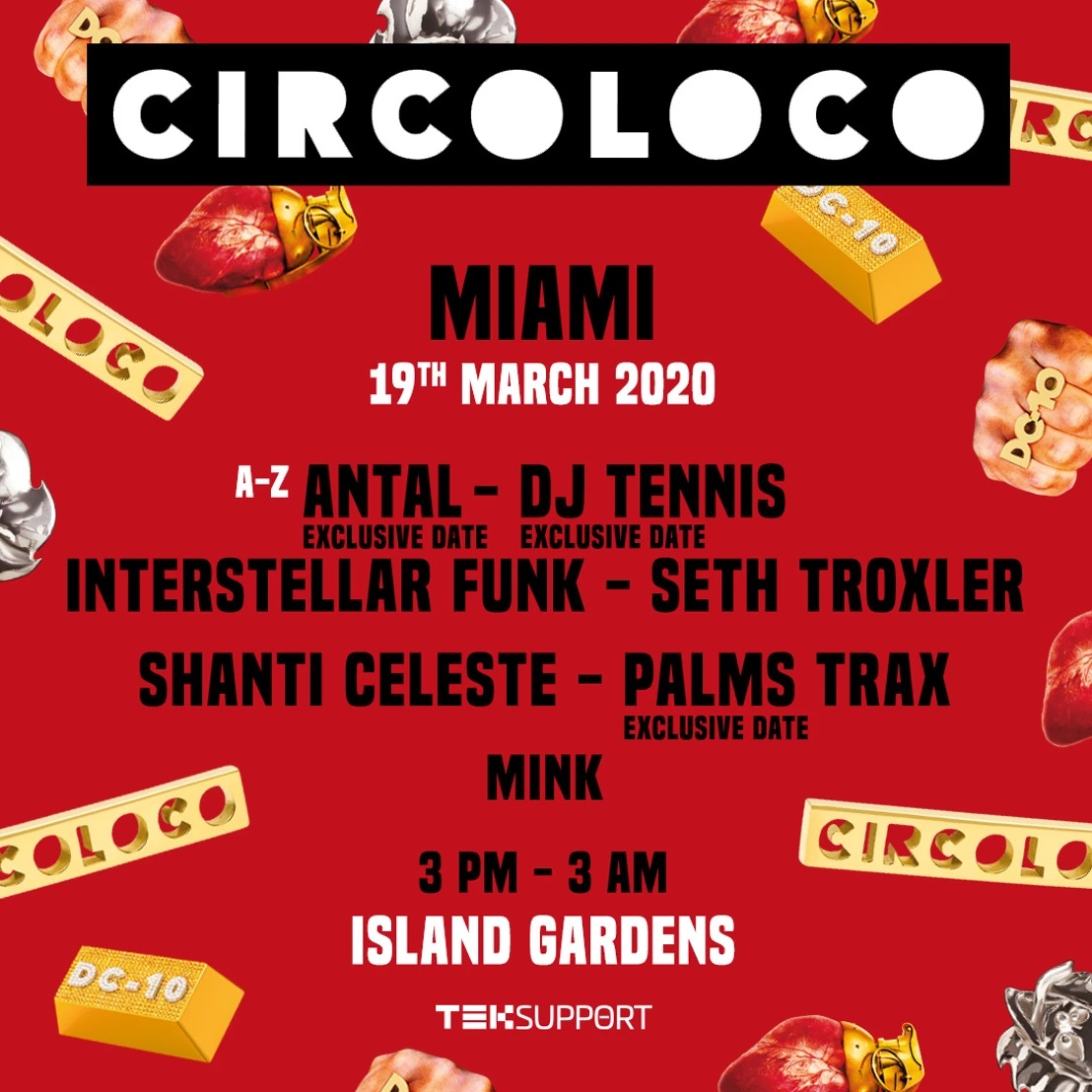 Teksupport Teams Up With Circoloco for Miami Music Week