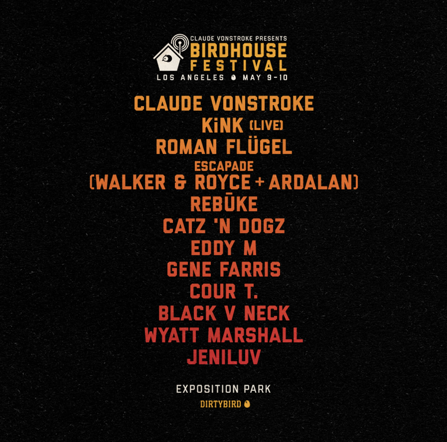 DIRTYBIRD Announces Massive Lineup for Birdhouse Festival